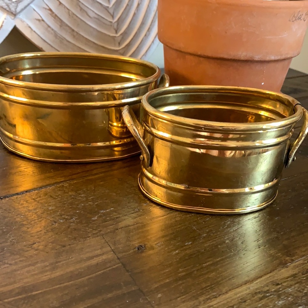 BRASS POTS-SET
